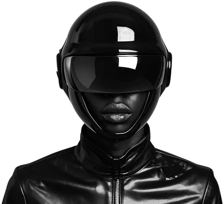Futuristic founder portrait